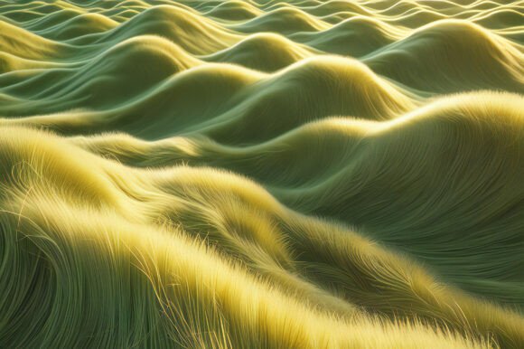 A Green Field with Grass: A Versatile Background for Creative Projects