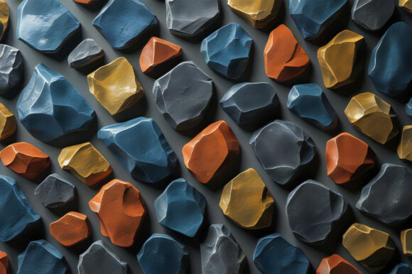 A Group of Colorful Stones: A Versatile Design Resource