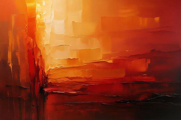 A Painting of a Sunset