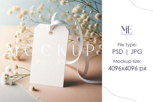 Enhance Your Creative Projects with Gift Tag Mockup, Thank You Label PSD
