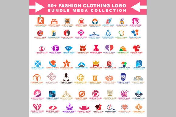Fashion-Logo-Mega-Pack-with-50 -Editable: A Strategic Asset for Brand Identity