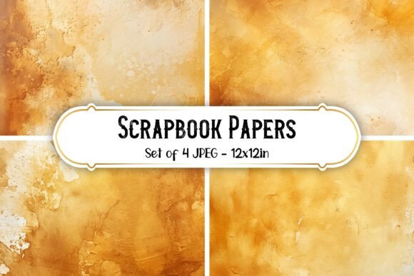 Printable Sunny Brown Scrapbook Papers