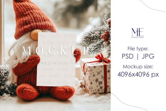 Xmas Gift Card Mockup Winter Invite Moc: A Creative Solution for Holiday Designs